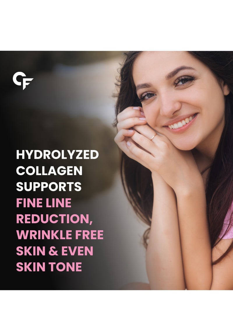CARBAMIDE FORTE Hydrolyzed Collagen Peptides | 3000mg with Type 1 & 3 Collagen Powder - 180 Tablets  - Image 3