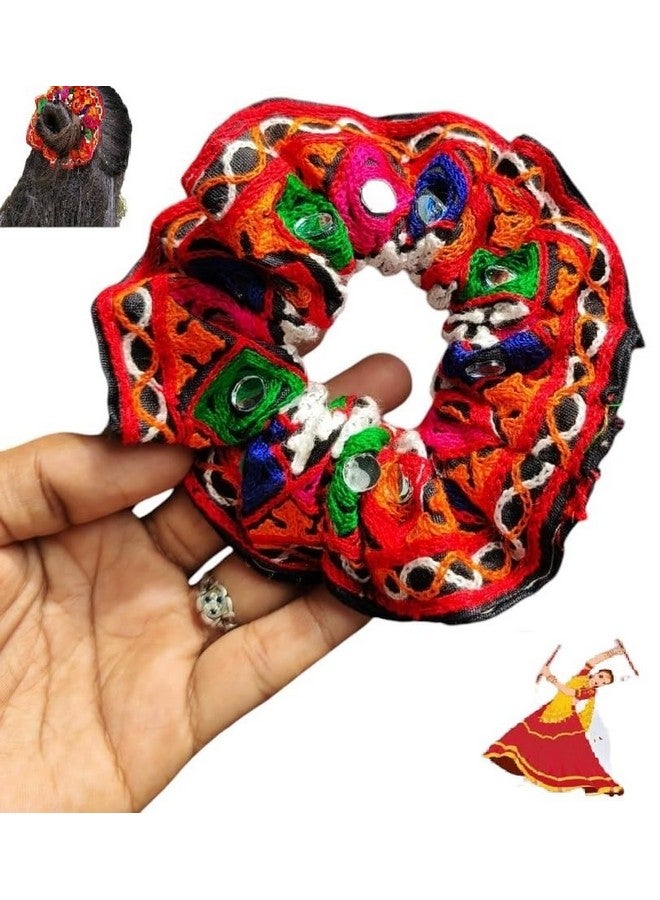 Doorbag رباط شعر فخم لنفرتاري مع كعكة مزينة بأعمال تطريز لاسي كوتشي (تصميم عشوائي بألوان متعددة) (متعدد الألوان (1 قطعة)) - Image 1