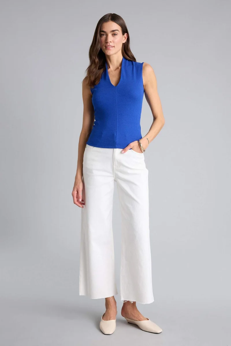 ديفاكتو Culotte Fit Wide Leg Gabardine Trousers