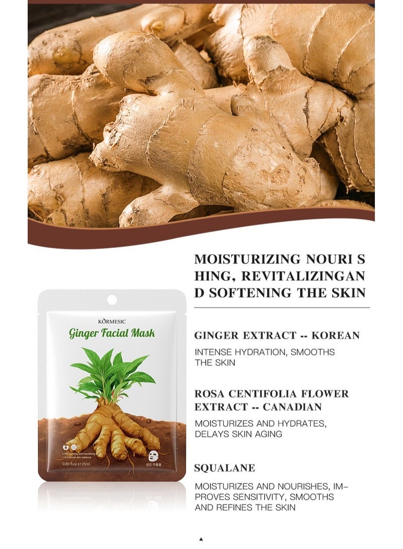 Kormesic 5pcs قناع الزنجبيل 25ml-الاحترار وتنشيط - Image 3