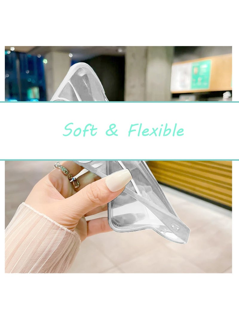 Wtech Soft Transparent TPU Silicone Ultra Thin Phone Stylish Electroplated Camera Border Back Case Cover For Oppo Reno12 5G 2024 White - Image 5