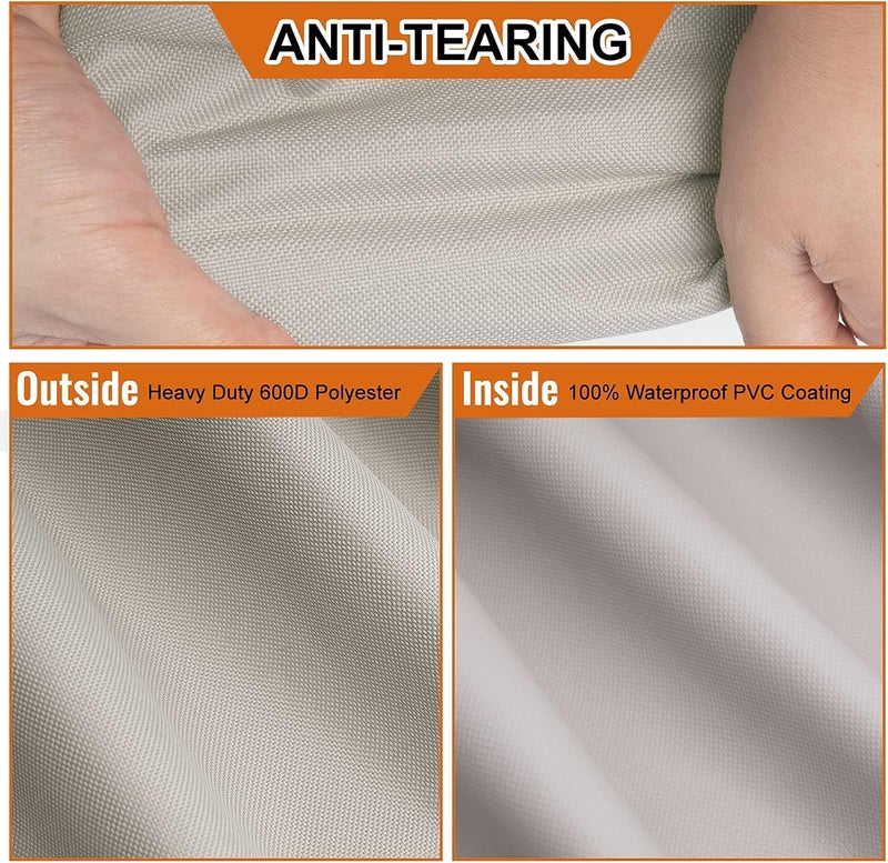 MR. COVER Pyramid Patio Heater Cover for Hiland, Outdoor Cover Waterproof, Propane Heater Heavy Duty with Zipper, 21W x 21D x 90H - Image 4