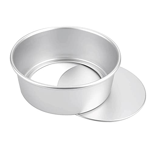 Bezall 8 Inch Round Cake Pan, Non-Stick Cake Baking Pans with Removable Bottom, Aluminum Cheesecake Pan Chiffon Cake Mould - Image 1