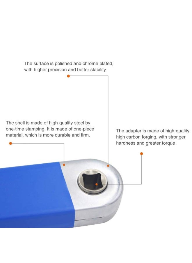 مفتاح تمديد اوفست، مجموعة مفتاح ربط بسقاطة عالمية مع محولات محرك مربعة 1/2 انش و1/4 انش و3/8 انش، مفتاح ربط عالمي للأماكن الصغيرة - Image 4