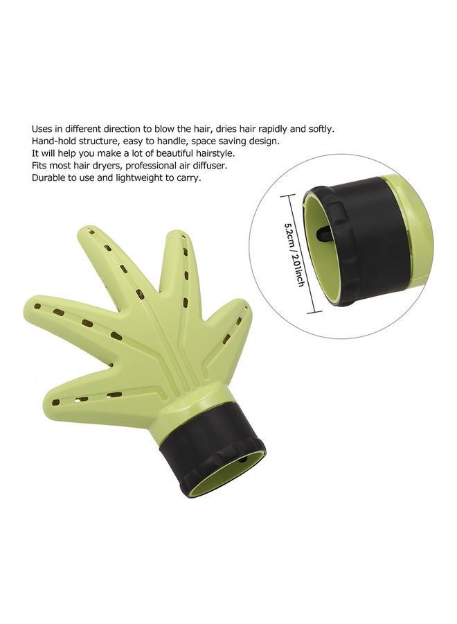 NIBEMINENT Hair Dryer Diffuser Hand Shape Multicolour - Image 4