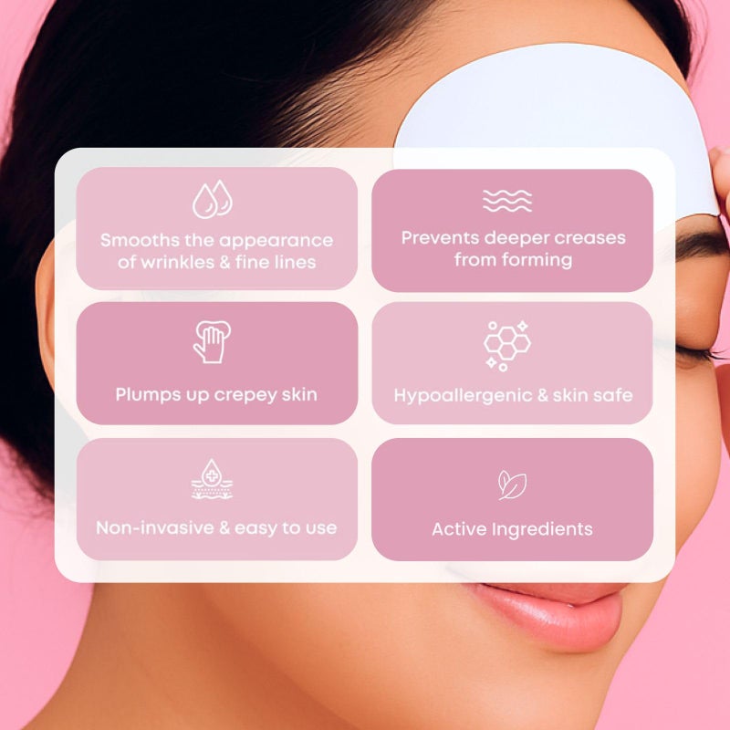 Bayside Forehead Wrinkle Patches | Anti-Wrinkle Facial Patches for Fine Lines | Overnight Wrinkle Filler & Deep Line Treatment | Disposable Face Tape for a Youthful, Firmer, and Smoother Appearance | 20 Count - Image 4