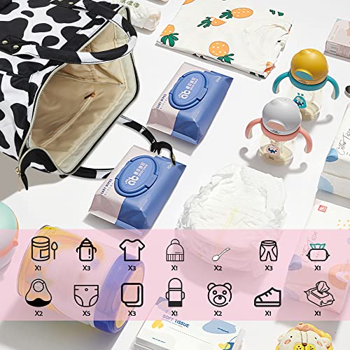 Femuar Diaper Bag Backpack Multifunction Maternity Diaper Bag for Baby Girls Boys Large Capacity Travel Nappy Bags - Image 3