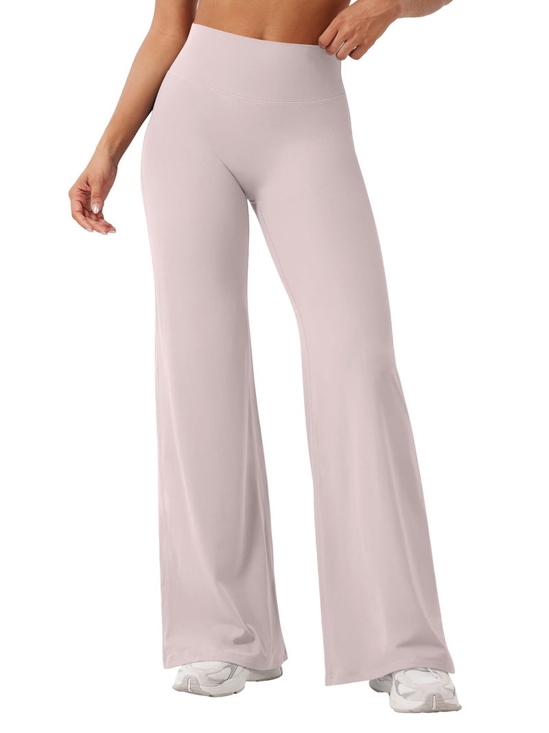 YEOREO Workout Leggings Womens No Front Seam Straight Leggings 31.5" High Waist Buttery Eddiy Gym Yoga Pants Dusty Pink M - Image 1
