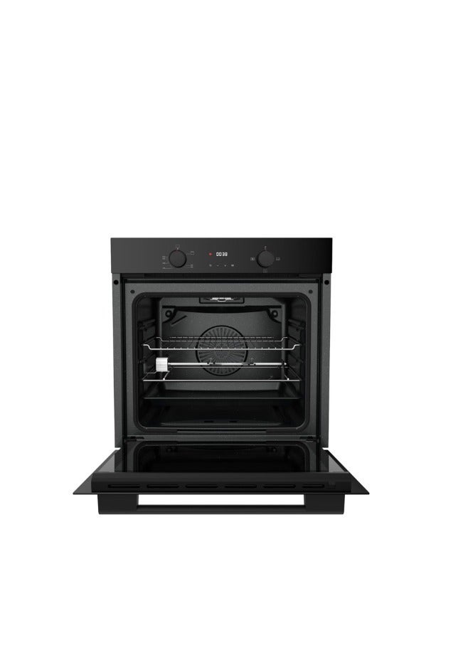 تيفا فرن غاز ديجيتال بلت إن، 60 سم، 82 لتر، أسود، QGSTL BLACK DT - Image 2