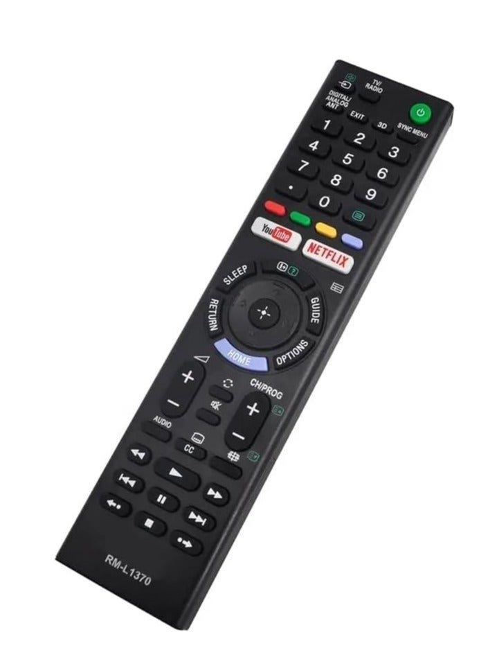 ELTRAZONE LCD/LED Remote Control Compatible with Sony Bravia Smart LCD, LED, UHD, OLED, QLED, 4K Ultra HD TV with YouTube, Netflix Function – Black, Battery Included - Image 3