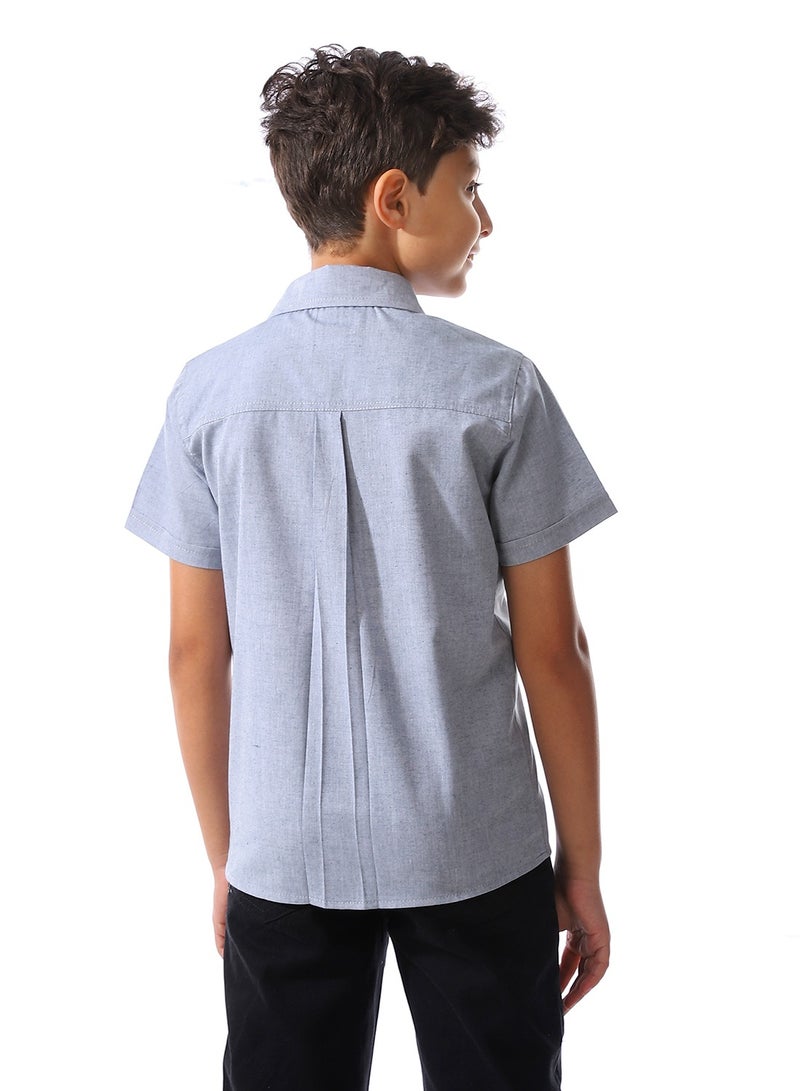 Master Jeans Boys Casual Short Sleeves Cotton Shirt  - Image 2
