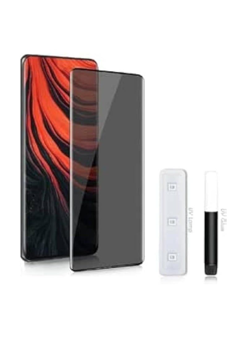 UV Privacy Screen Protector for Realme GT5 Pro, UV Tempered Glass, Film HD Screen Saver, 9H Hardness, Bubble-free, Privacy Screen Protector