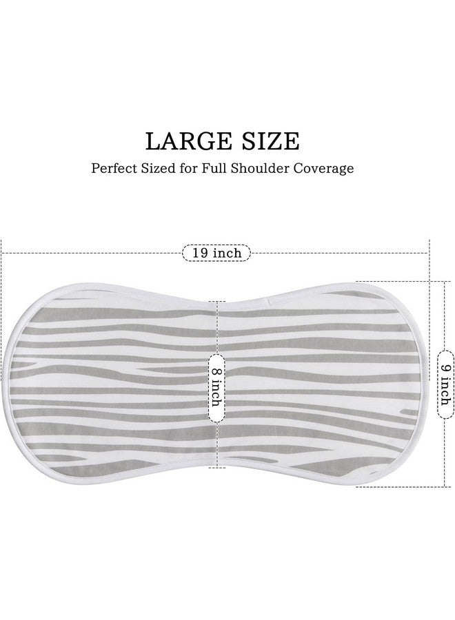 أطفال صغيرة مجموعة مناشف تجشؤ الأطفال الصغار من ليتل توتس، مصنوعة من القطن بنسبة 100%، منشفة تجشؤ ناعمة وماصة للأطفال حديثي الولادة والرضع، عبوة من 5 قطع للجنسين (فلاينج سكاي) (رمادي جانجل) - Image 2