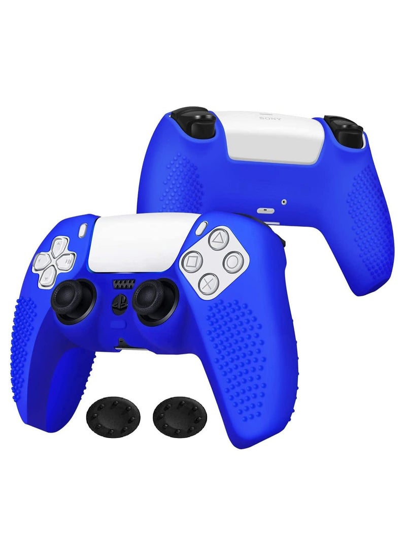 Generic PS5 Controller Silicone Cover Ultra Grip Anti-Slip Cover Protective Case Sleeve for Sony Playstation 5 Controller (Blue)  - Image 1