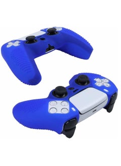 Generic PS5 Controller Silicone Cover Ultra Grip Anti-Slip Cover Protective Case Sleeve for Sony Playstation 5 Controller (Blue)  - Image 2