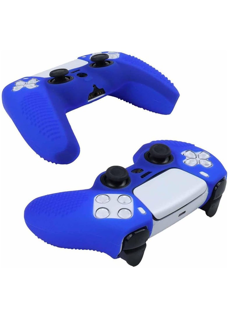 Generic PS5 Controller Silicone Cover Ultra Grip Anti-Slip Cover Protective Case Sleeve for Sony Playstation 5 Controller (Blue)  - Image 2