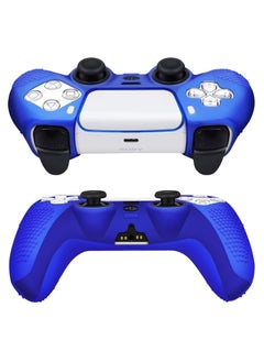 Generic PS5 Controller Silicone Cover Ultra Grip Anti-Slip Cover Protective Case Sleeve for Sony Playstation 5 Controller (Blue)  - Image 4