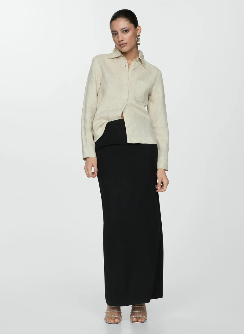 مانجو Long Pencil Skirt