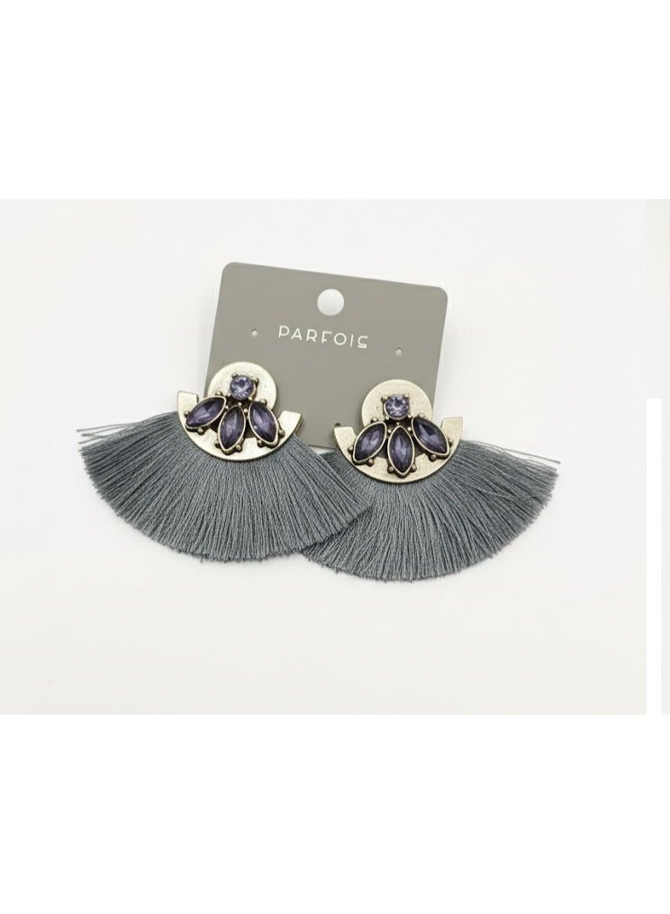 PARFOIS Women's gray earrings - Image 1