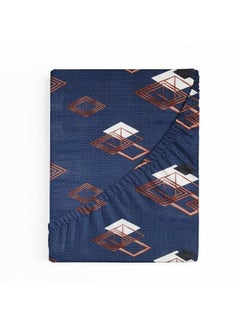 BSB HOME BSB HOME Style Primiuem 180 Tc Cotton Feel Elastic Fitted Printed King Size Double Bed Bedsheet Wrinklefree/Deep Pocket Sheet with 2 Pillow Covers (78"x72", Abstract, Black & Grey)  - Image 4