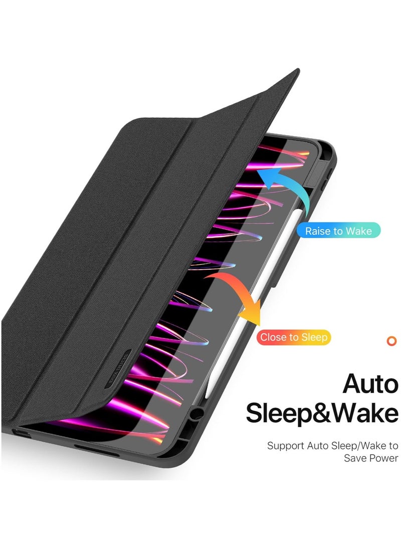general Case Compatible with iPad Pro 13 Inch 7th Generation Anti Drop and Scratch esistant Tri Folding Protective Shell with Auto Sleep Wake - Image 2
