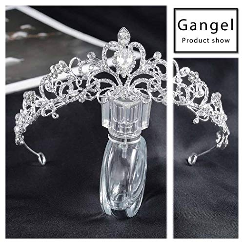 Gangel Baroque Rhinestone Crowns Vintage Queen Sliver Tiaras with Crystal Opal Crown Hair Accessories for Women And Girls Wedding Prom Birthday Party1 pc - Image 5