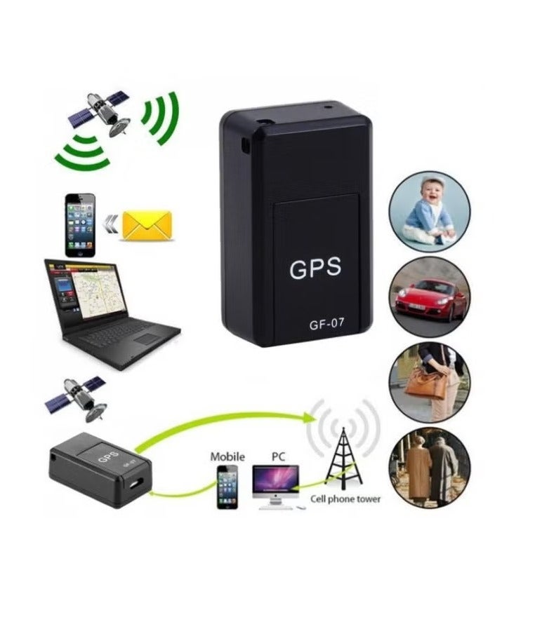 يويو تيك جهاز تتبع المواقع GPS صغير GF-07 - جهاز تتبع الموقع في الوقت الفعلي مع دعم شريحة SIM للسيارة والدراجة والأطفال والأمان الشخصي - Image 2