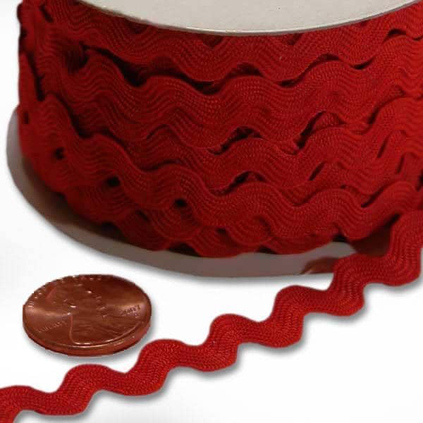 Paper Mart 7mm x 25 Yards Red Ric Rac Trim - Image 3