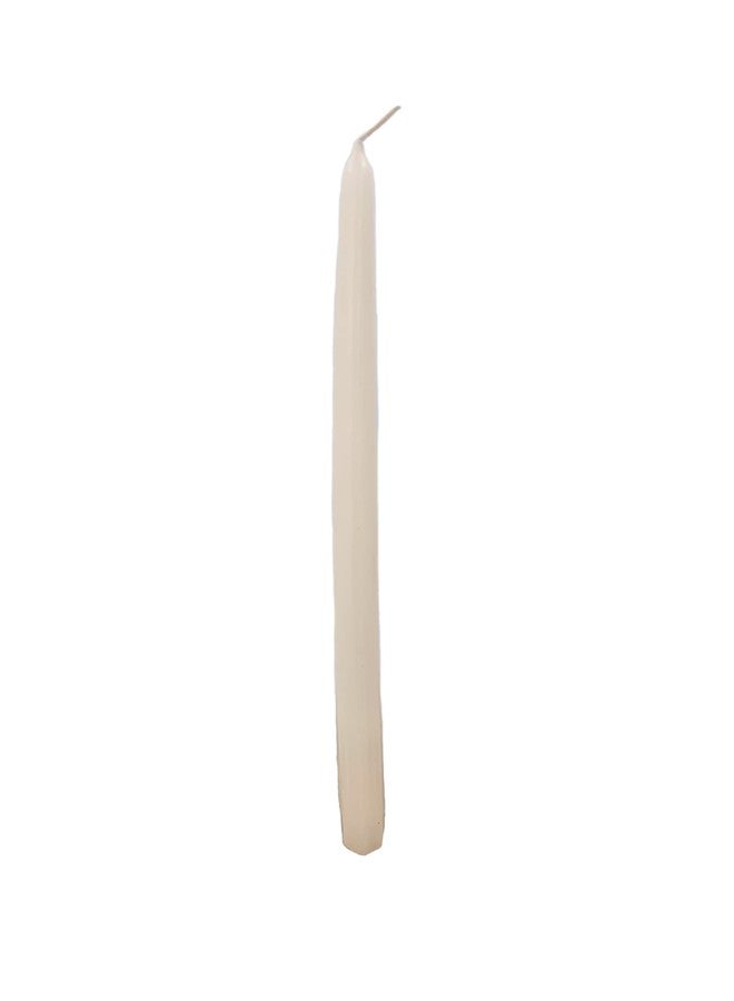 D'light Online Elegant Cream Ivory Taper Candles 10 Inch Premium Quality Candles, Hand-Dipped, Dripless Tapered Candles, Smokeless and Unwrapped Bulk Pack for Events - Set of 12 (10 Inch, Ivory) - Image 5