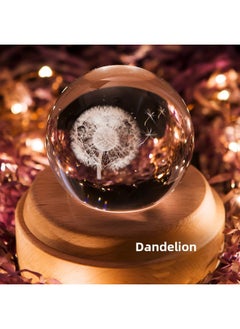 Generic Creative Gift Wooden Music Box For Girls Gift Elk Birthday Octave Crystal Ball Music Box Z1-Color:Dandelion-Dimensions:Music Box Fairy Tale  - Image 1