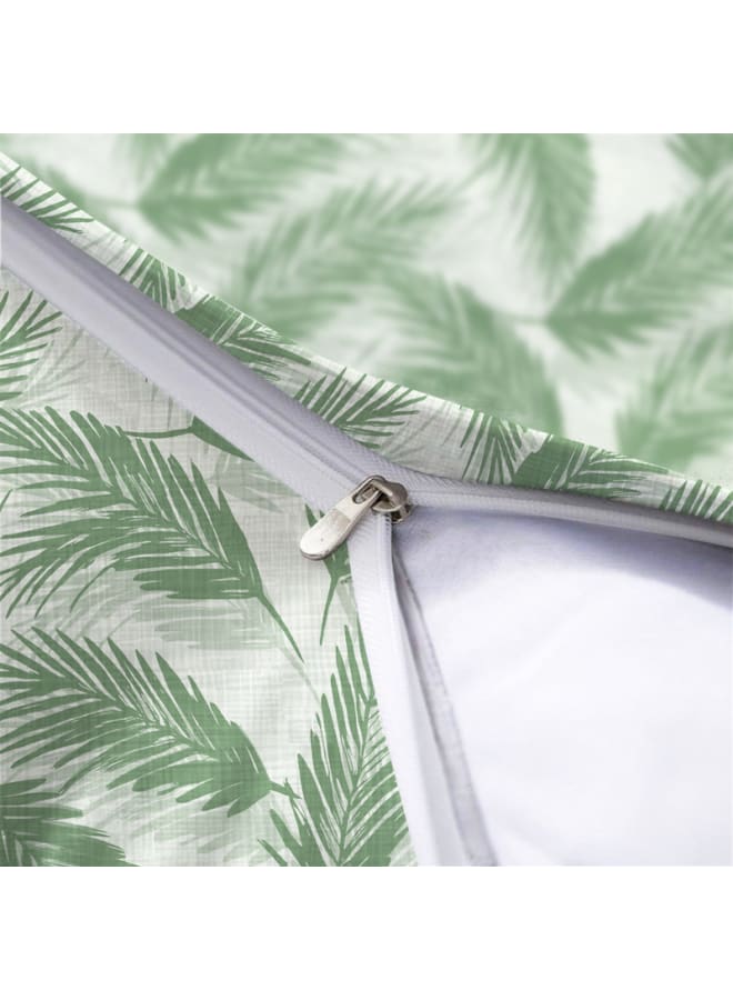  انتكس بيت الستائر وسادة بيلا من الكتان المخملي من إنتكس هوم - نقشة أوراق الشجر - قماش أنيق ومتين لغرف المعيشة - قطعتان - Image 4