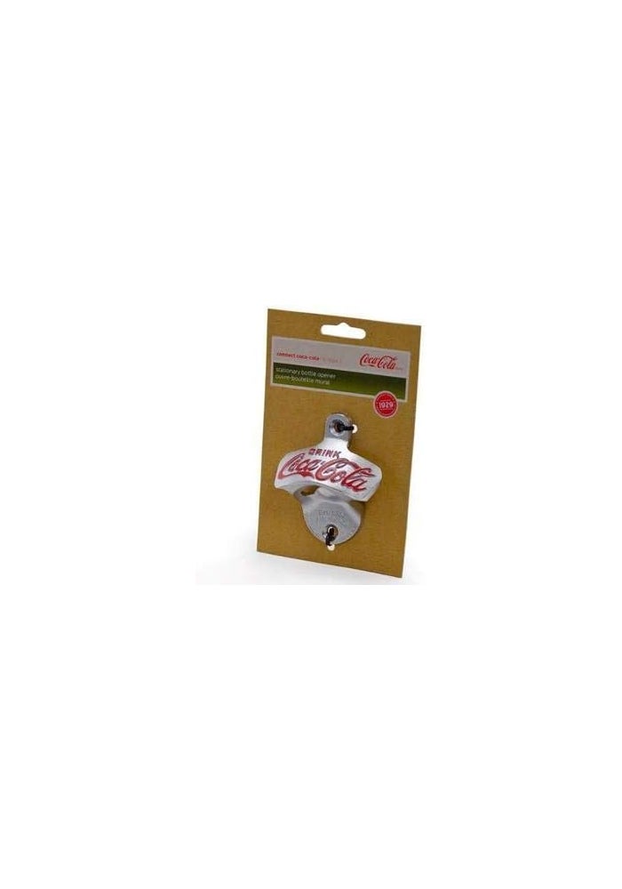 Tablecraft Coca-Cola Wall Mount Bottle Opener and Cap Catcher Set - Image 5