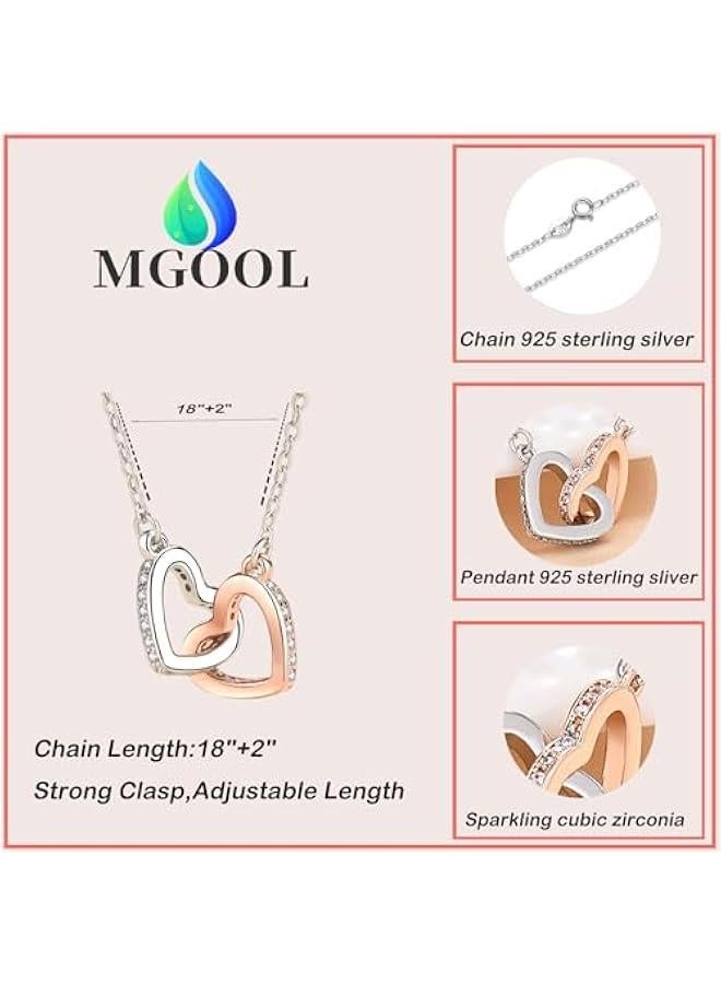 Arabest Sister Gifts From Sister Necklaces For 2 Big Sister Little Sister Birthday Gifts 925 Sterling Silver  Gifts With Message Card &Gift Box - Image 4