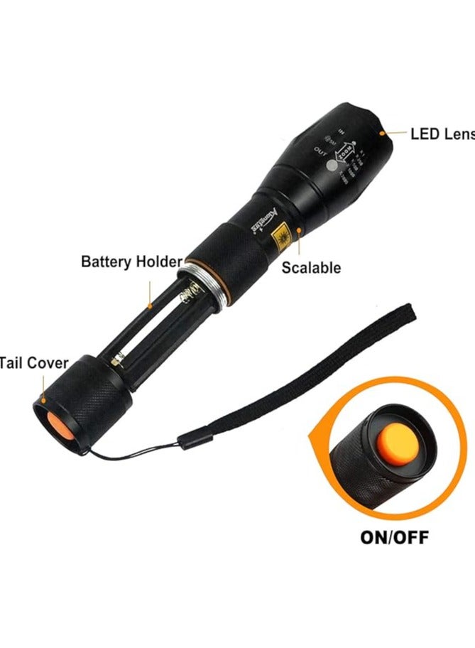 Aventik D Edison Design 365nm 395nm 2 in 1 Zoomable UV Flashlight &365nm Black Filter UV Flashlights Detector For Cat/Dog Urine, Pet Stains And Fluorescent Agents & Security Code - Image 3