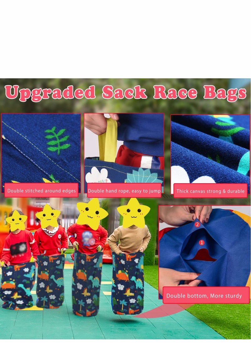 Excefore Outdoor Games for Kids, Potato Sack Race Bags, Bean Bag Toss, 3 Legged Bands, Egg and Spoon Game, Prizes, Outside Lawn Birthday Party Carnival, Camping (36 PCS) - Image 3