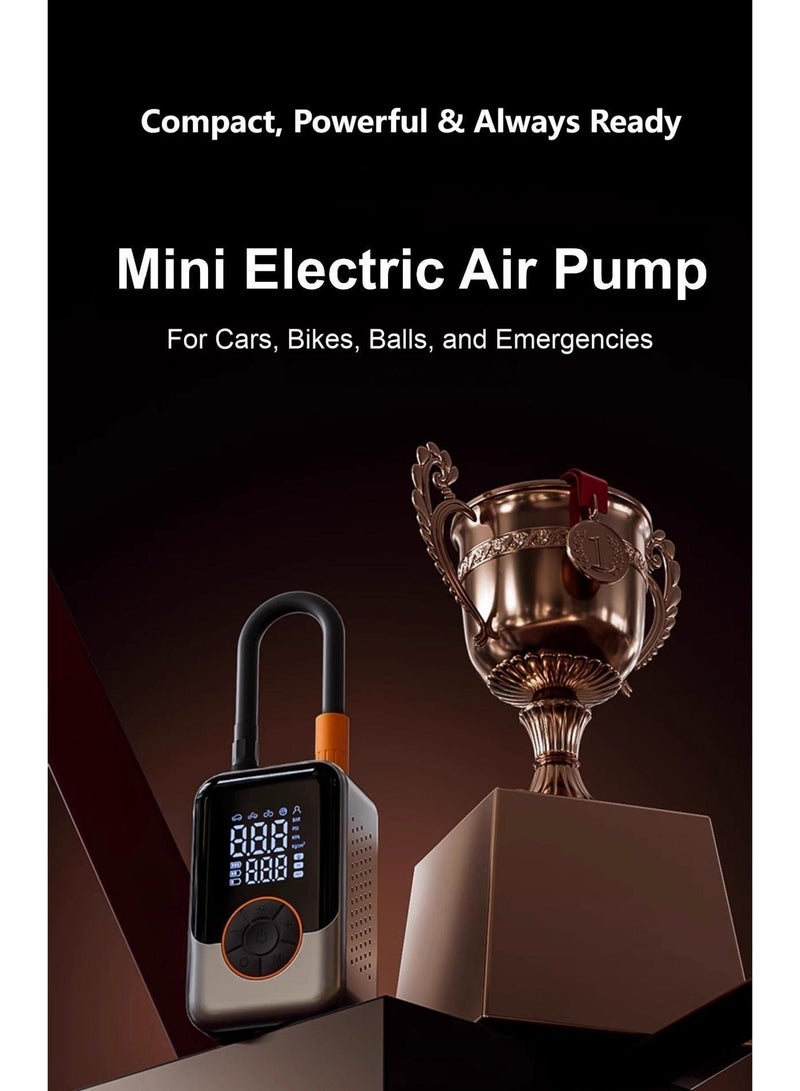 Tire Inflator Portable Air Compressor Cordless, Fast Car Tires Air Pump with LED Light, Digital Display and Auto Stop Function, For Car,Motorcycle, Ball, Bike - Image 2