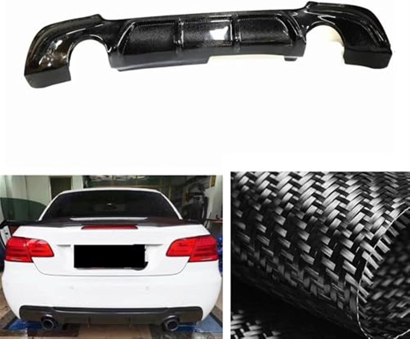 Yurefax Carbon Fiber Rear Bumper Diffuser for E92 E93 - Image 2