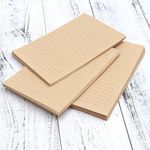 NUOLUX 100Pcs Vintage Kraft A5 Lined Letter Paper Retro Writing Paper for Home Office Stationary1 - Image 2