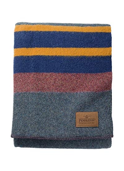 Pendleton Pendleton Yakima Camp Blanket Twin 66 x 84  Wool Cotton Lightweight Large Dry Clean Soft and Durable Throw for Home Travel RV Picnic  Lake 