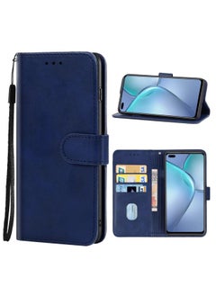 HuHa Case Cover For Leather Phone Case For Infinix Zero 8 X687(Blue) 