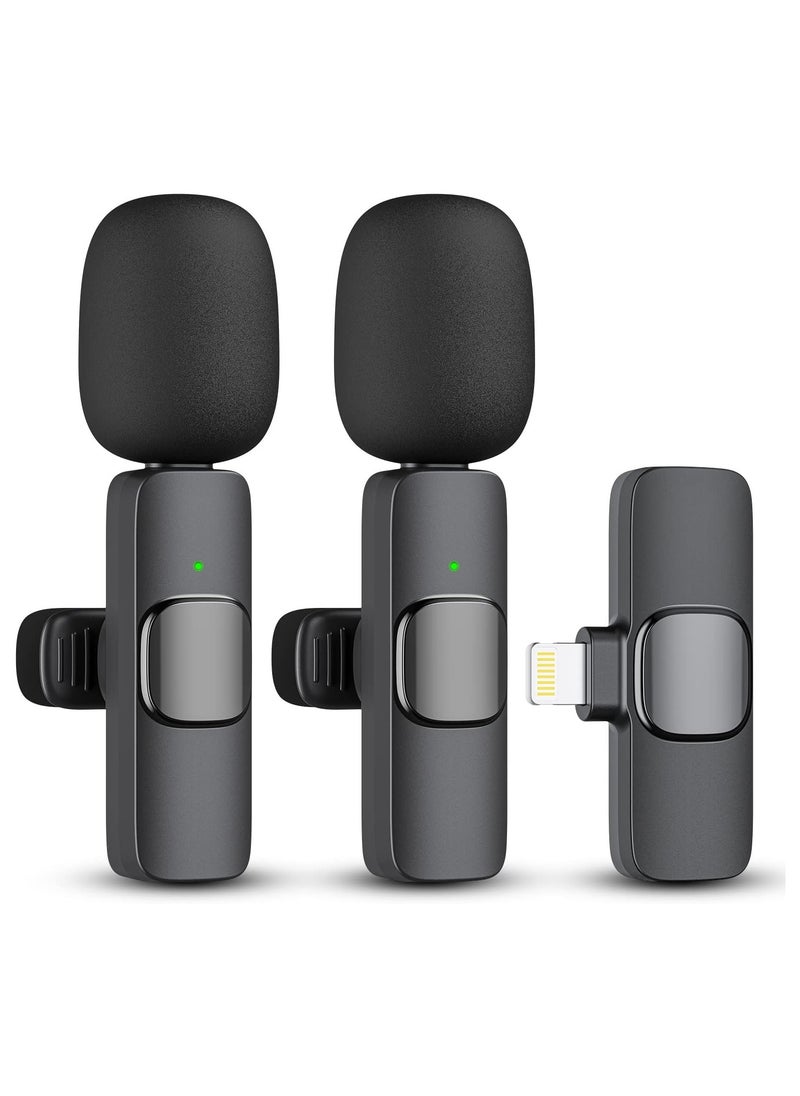 GTSOL - Wireless Microphone for iPhone and Android - Compatible with Samsung s24 & iPhone 15 Series - Wireless Lavalier Microphone for Android - USB C Microphone for Video Recording Vlogging (2 in 1) - Image 1