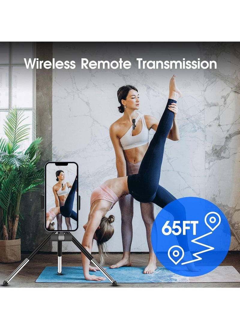 GTSOL - Wireless Microphone for iPhone and Android - Compatible with Samsung s24 & iPhone 15 Series - Wireless Lavalier Microphone for Android - USB C Microphone for Video Recording Vlogging (2 in 1) - Image 1