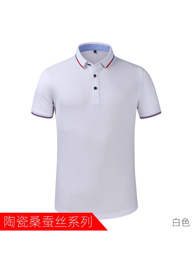 Summer Polo Shirt T-shirt Cotton Workwear Short-sleeved Work Clothes Advertising Cultural Shirt Diy Print Logo Text