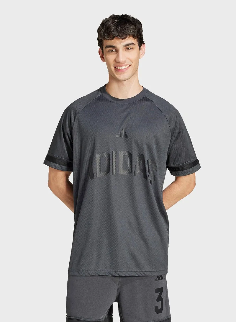adidas تيشيرت رياضي رجالي موسمي من أديداس