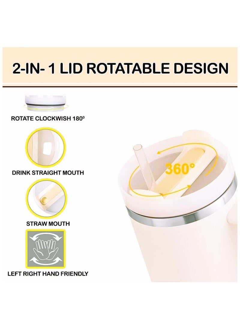 ZAITRO Big Honz Quencher H2.0 Flow State 40oz Rose Quartz Stainless Steel Vacuum Insulated Tumbler with Lid and Straw for Water and Iced Tea, Cold Retention in Pack of 1  - Image 3