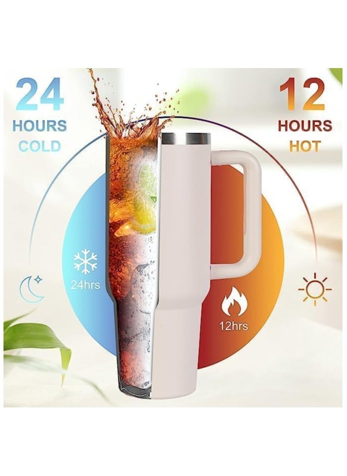 ZAITRO Big Honz Quencher H2.0 Flow State 40oz Rose Quartz Stainless Steel Vacuum Insulated Tumbler with Lid and Straw for Water and Iced Tea, Cold Retention in Pack of 1  - Image 4