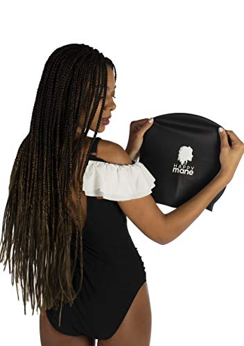 Happy Mane XL Silicone Swim Cap for Braids and Dreadlocks - Keep Hair Dry While Swimming - Perfect for Long Curly Hair, Extensions - Shower Cap for Women, Men X Large - Image 3