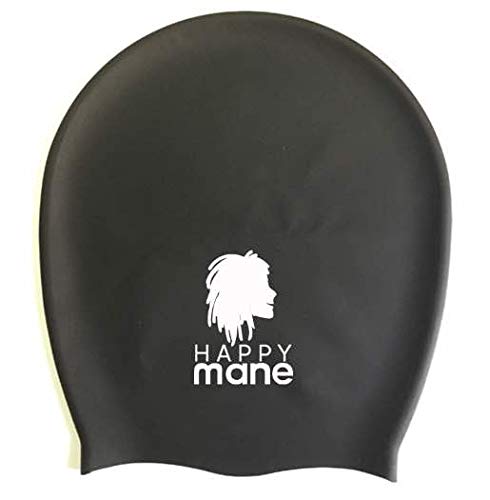 Happy Mane XL Silicone Swim Cap for Braids and Dreadlocks - Keep Hair Dry While Swimming - Perfect for Long Curly Hair, Extensions - Shower Cap for Women, Men X Large - Image 2