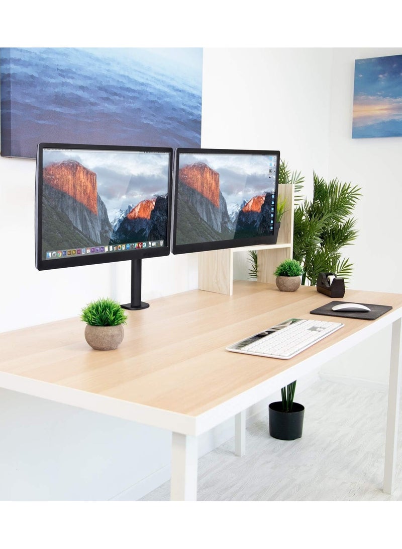 NEWSTAR Dual Monitor Desk Mount, Full Motion Adjustable Arms for 13"-32" Screens, Heavy Duty Steel, Height & Tilt Adjustment, VESA 75/100, C-Clamp & Grommet Base 91-LDT12C024N - Image 5