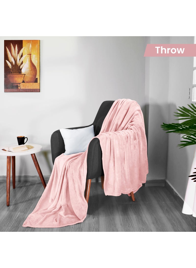 Utopia Bedding Utopia Bedding Fleece Blanket Throw Size Pink 300GSM Luxury Fuzzy Soft Anti-Static Microfiber Bed Blanket (60x50 Inches)  - Image 2